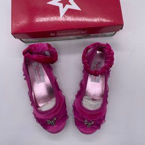 American Girl Pink Velvet Flats